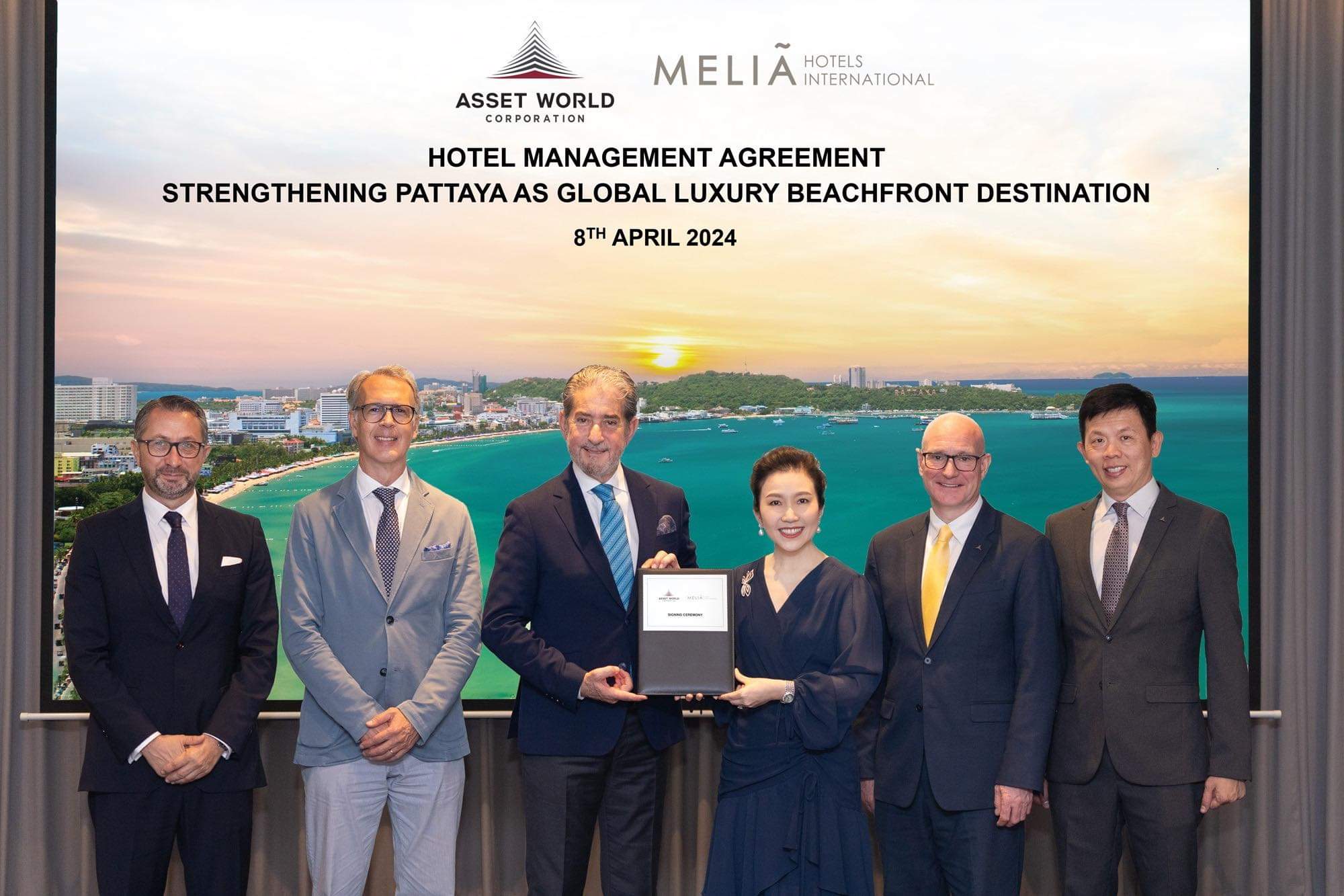 AWC-Meliá เซ็นสัญญาร่วมพัฒนา 2 โรงแรมหรูริมทะเลในพัทยา