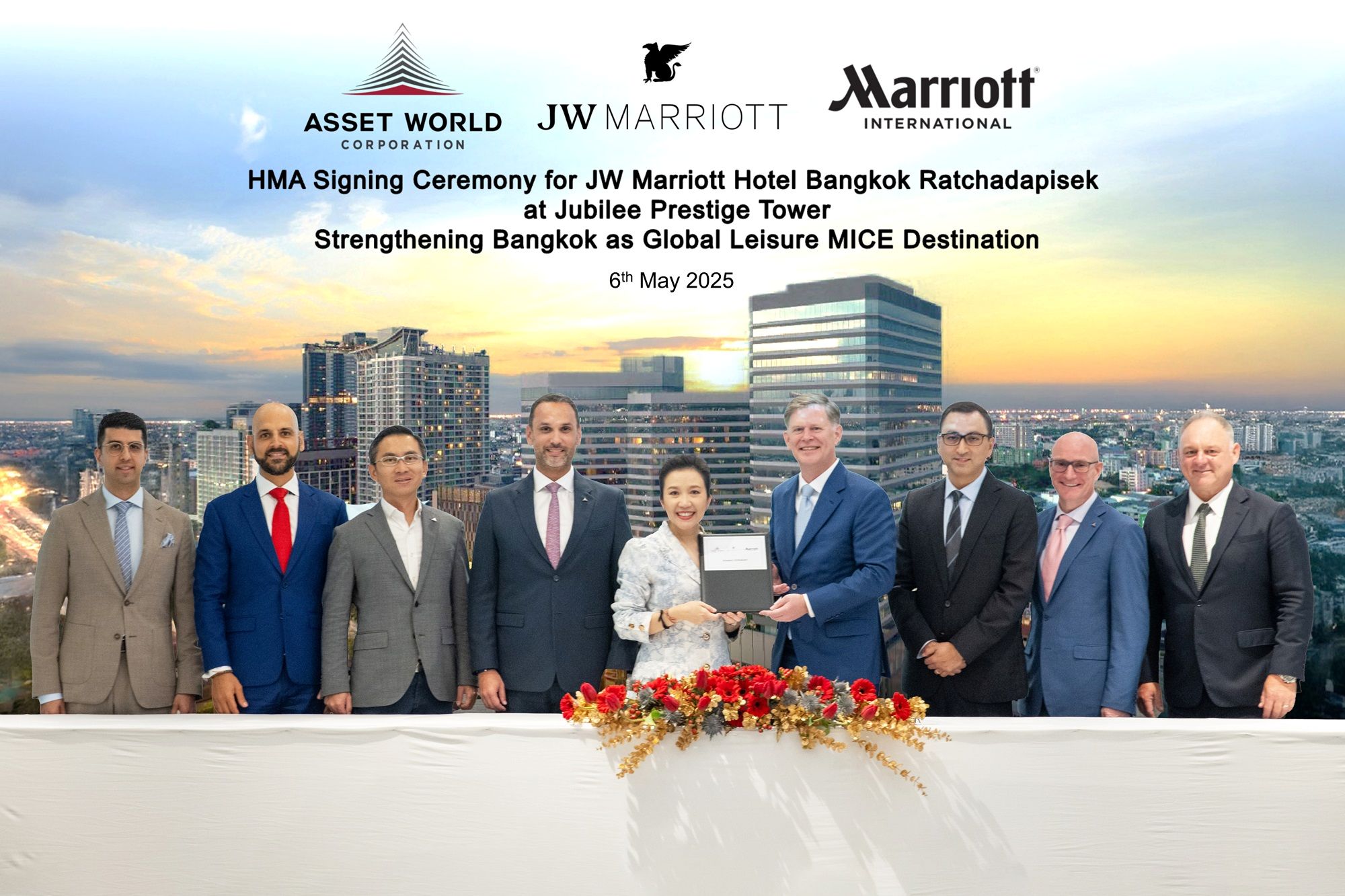 AWC ผนึก Marriott International เตรียมเปิดตัว JW Marriott ที่ Jubilee Prestige Tower
