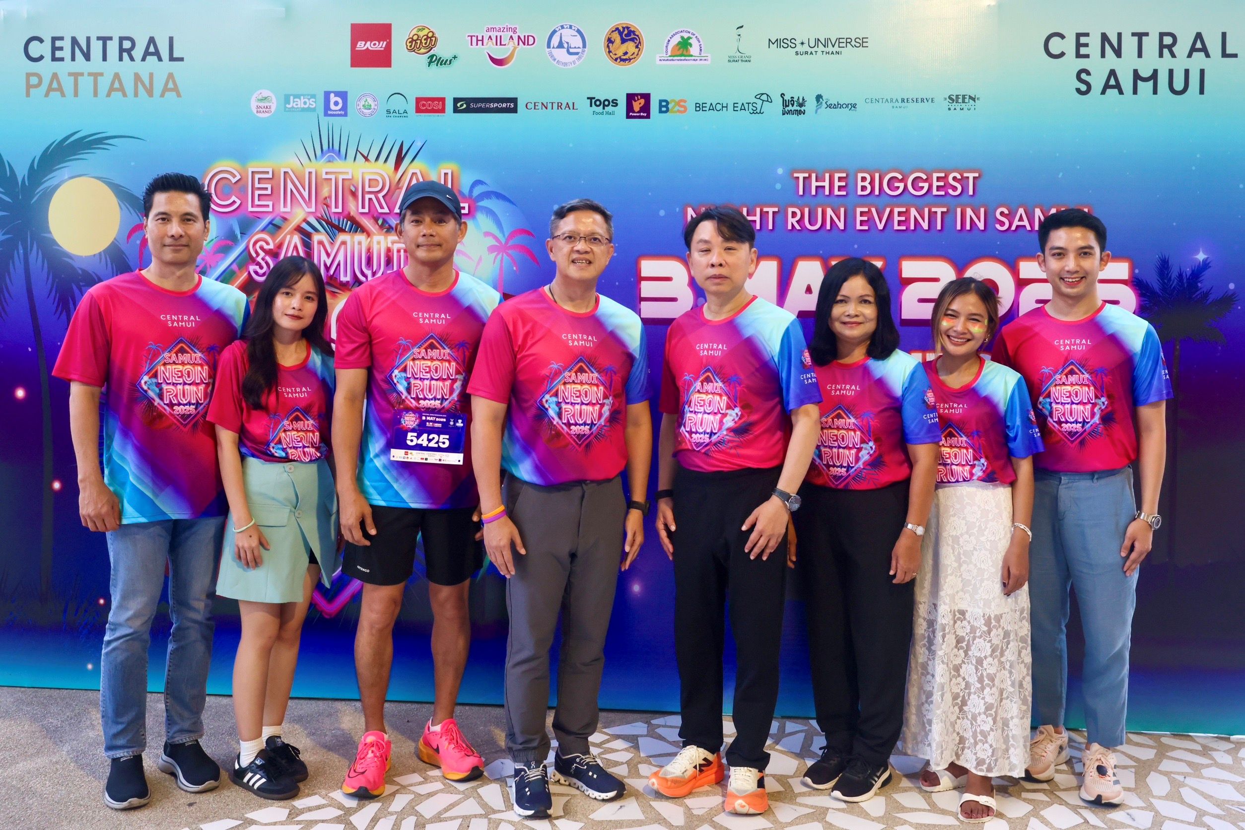 เซ็นทรัลพัฒนา ผลักดัน Sport Tourism จัดงานวิ่งกลางคืน ‘Central Samui Neon Run 2025’