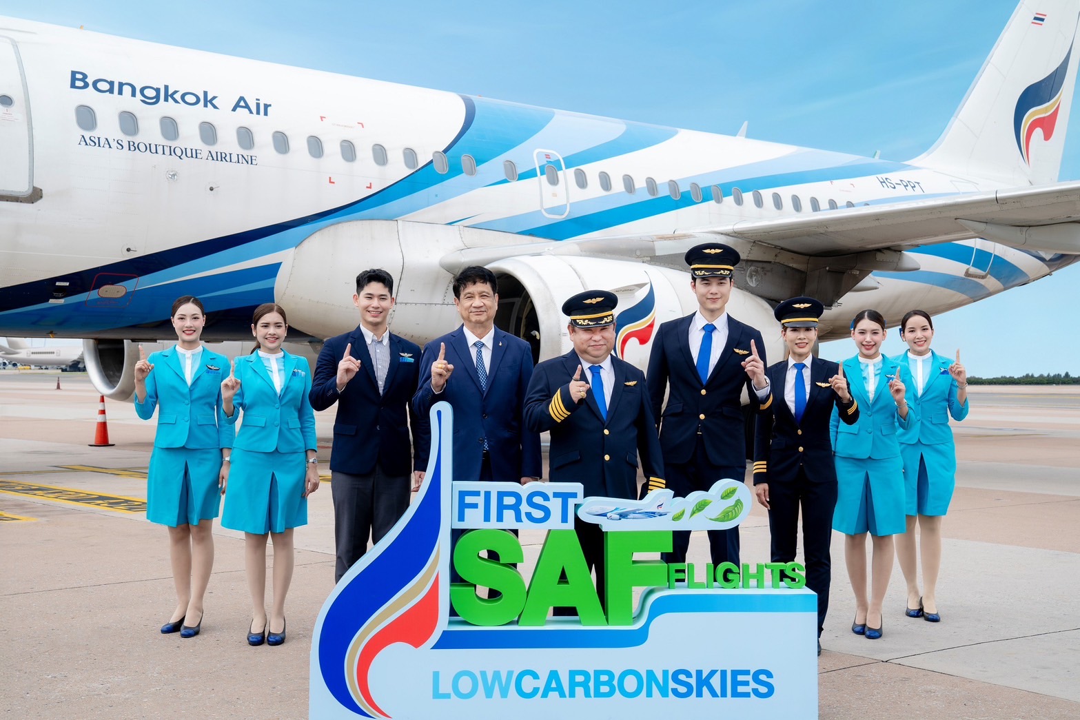 OR ร่วมกับ บางกอกแอร์เวย์ส นำร่องใช้น้ำมัน SAF ที่ผลิตในไทยเป็นครั้งแรก ยกระดับการบินสู่ความยั่งยืน