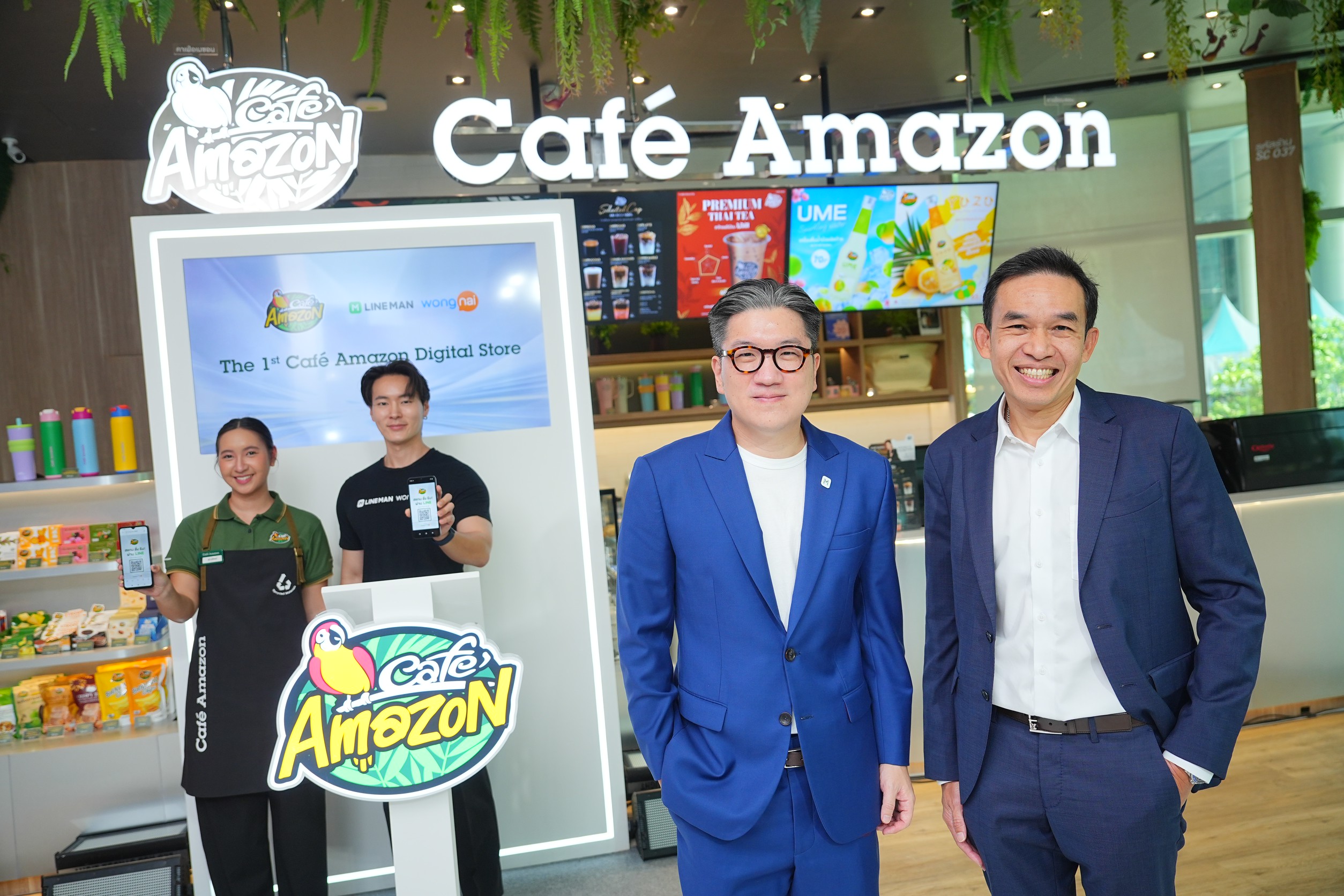 OR เปิด Café Amazon Digital Store แห่งแรกของไทย จับมือร่วมกับ LINE MAN Wongnai หนุนดิจิทัลโซลูชั่นครบวงจร