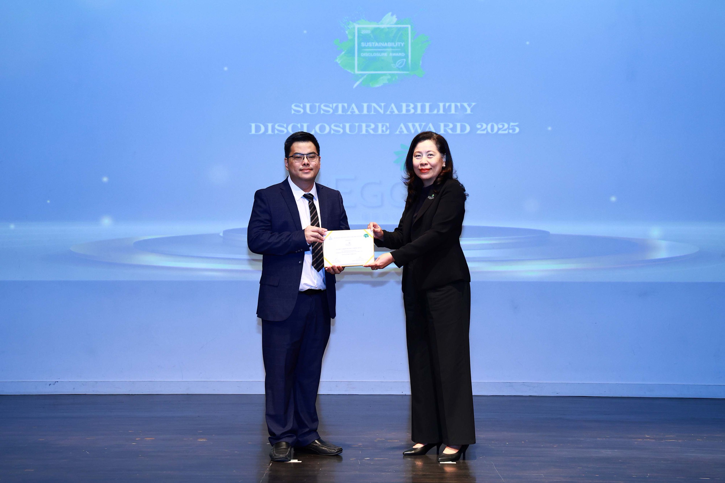 EGCO คว้ารางวัลเกียรติคุณสูงสุด “Sustainability Disclosure Award” 7 ปีต่อเนื่อง