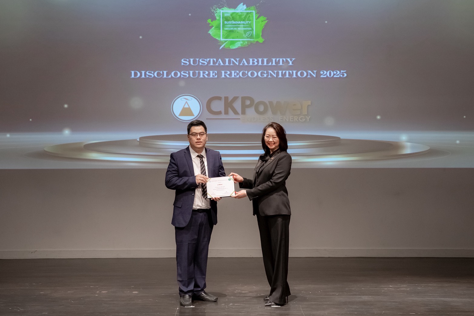 CKP รับประกาศเกียรติคุณ Sustainability Disclosure Recognition ต่อเนื่องเป็นปีที่ 4